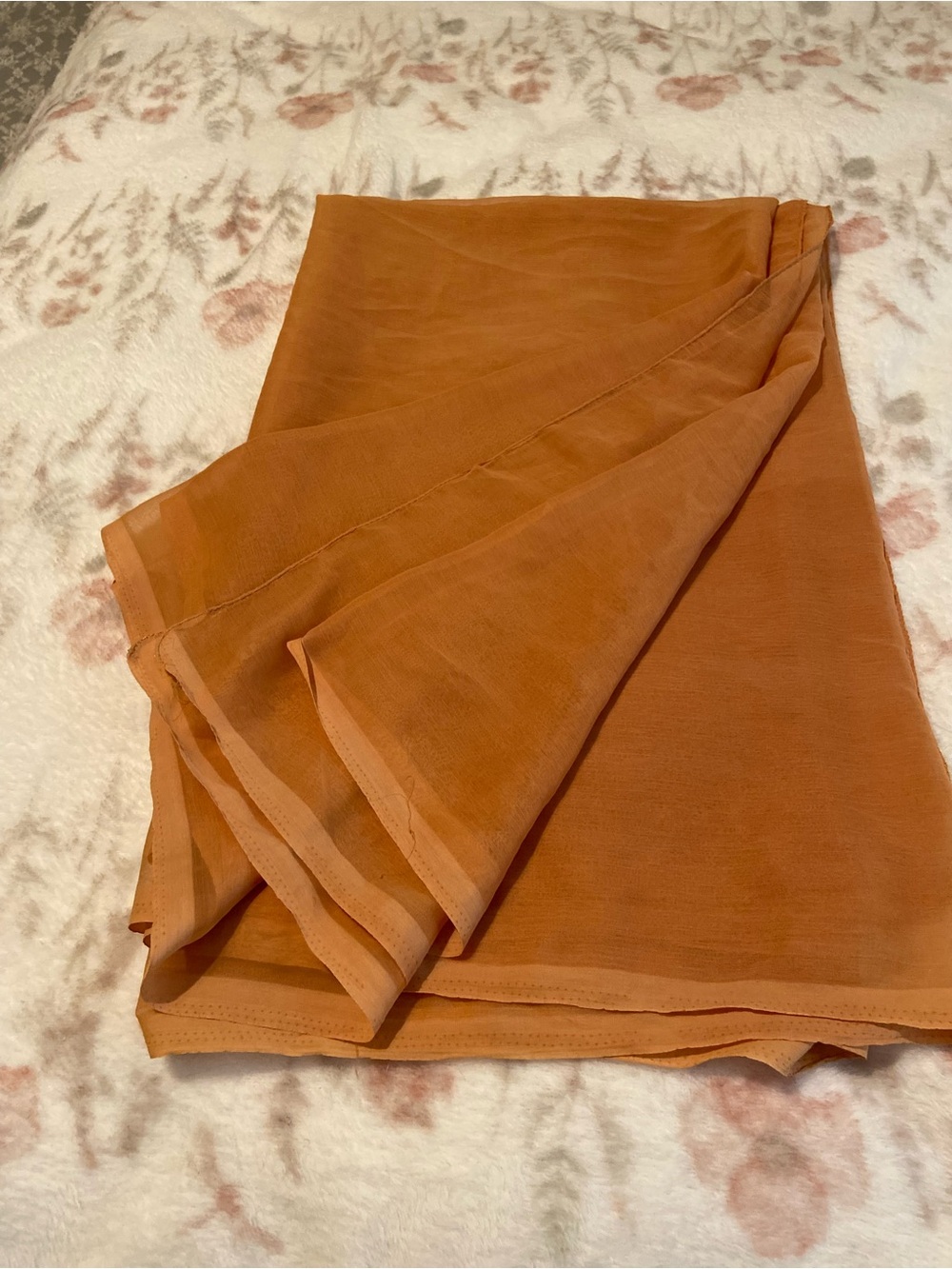 Indian Women’s Brown Sheer Long Scarf Dupatta Shawl Stole Neck Wrap Head Veil